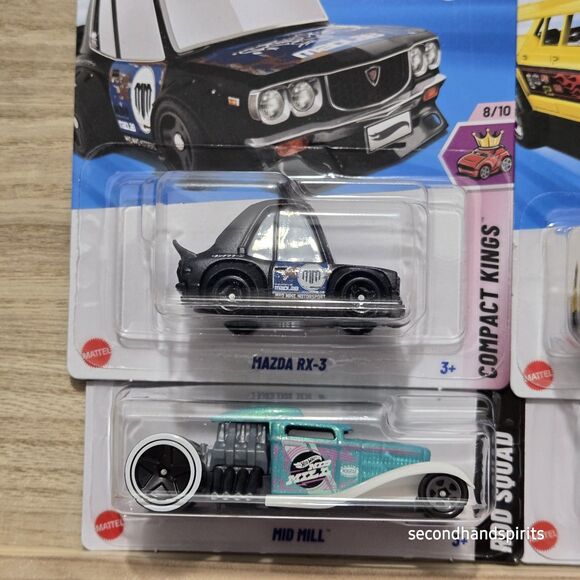 Hot Wheels Speed Machines Lot Of 6. Incl HW 80th Ann, Firebird, Mazda Repu - Picture 2 of 4